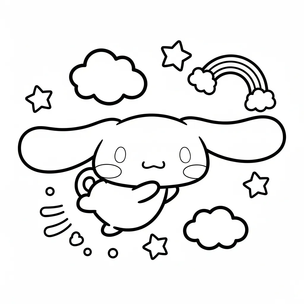 Cinnamoroll pagina da colorare 2