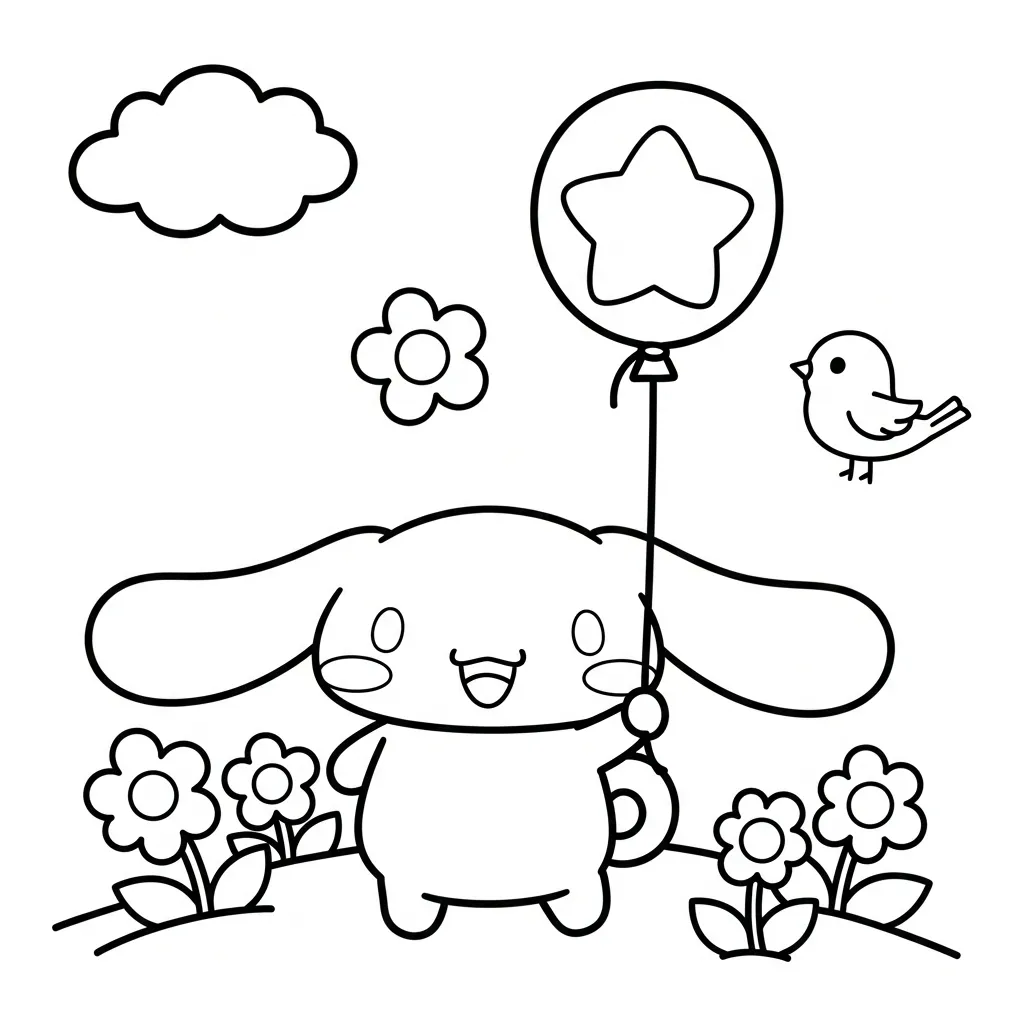 Cinnamoroll pagina da colorare 3