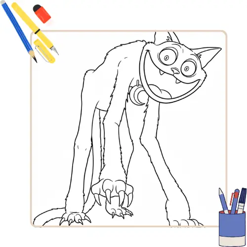 Kleurplaat Catnap 7 Kleurplaat Catnap thumbnail