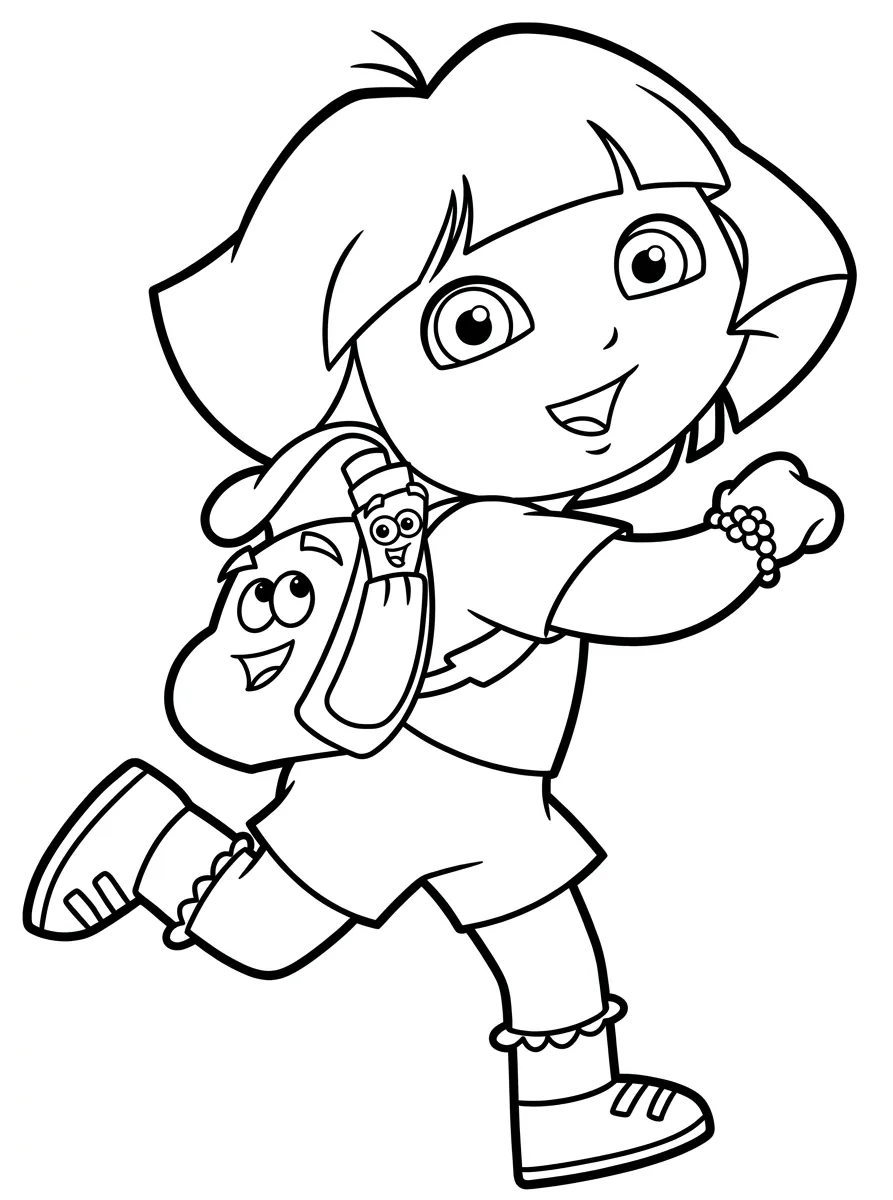 Kleurplaat Dora Márquez 3