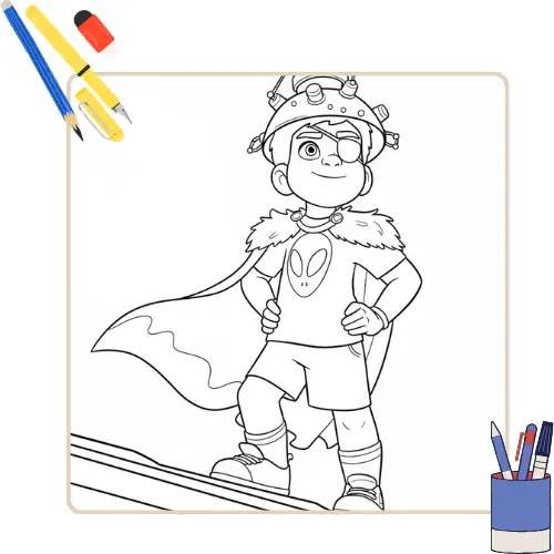 Kleurplaat Elio thumbnail