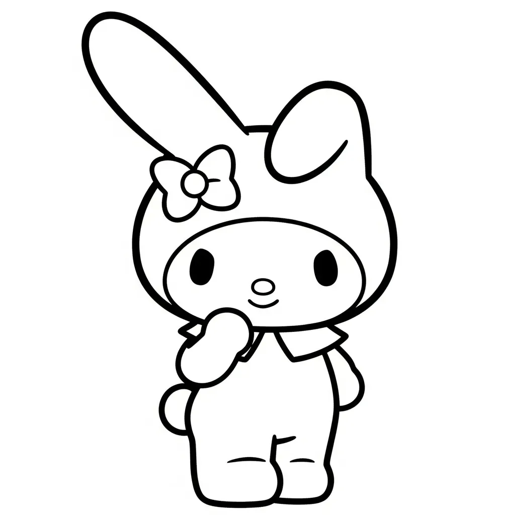 Kleurplaat My Melody 1