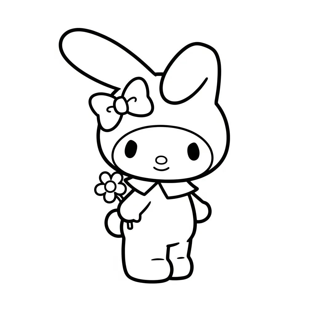 Kleurplaat My Melody