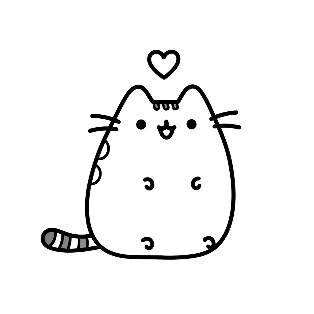 Kleurplaat Pusheen 14 Kleurplaat Pusheen 6
