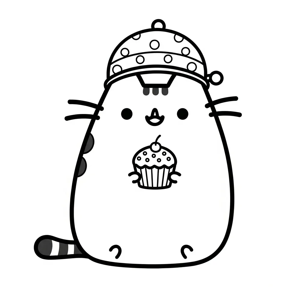 Kleurplaat Pusheen 8 Kleurplaat Pusheen