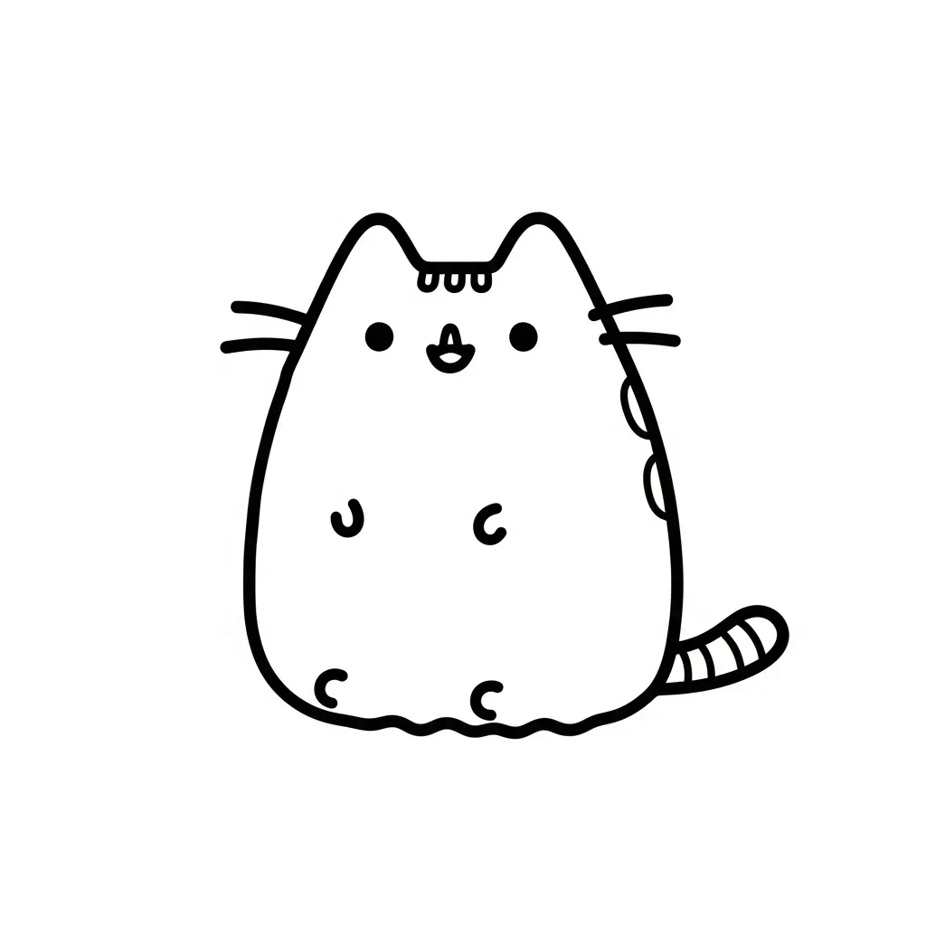 Kleurplaat Pusheen 9 Kleurplaat Pusheen 1