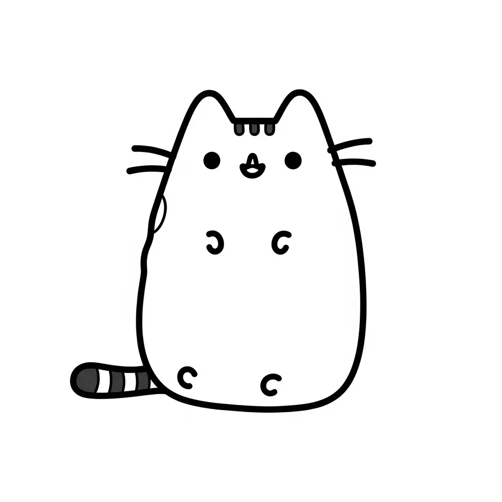 Kleurplaat Pusheen 11 Kleurplaat Pusheen 3