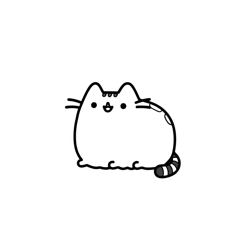 Kleurplaat Pusheen 13 Kleurplaat Pusheen 5