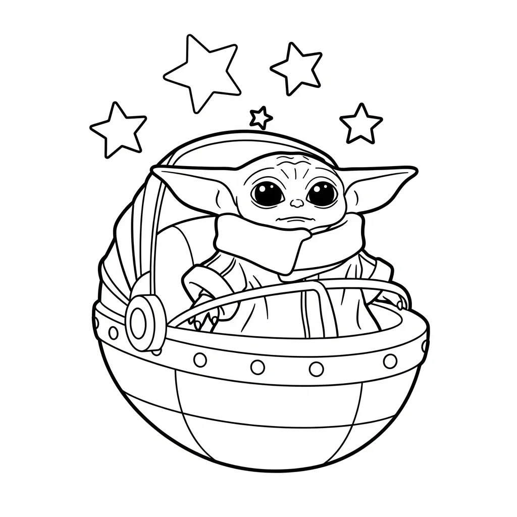 Kleurplaat Star Wars 4