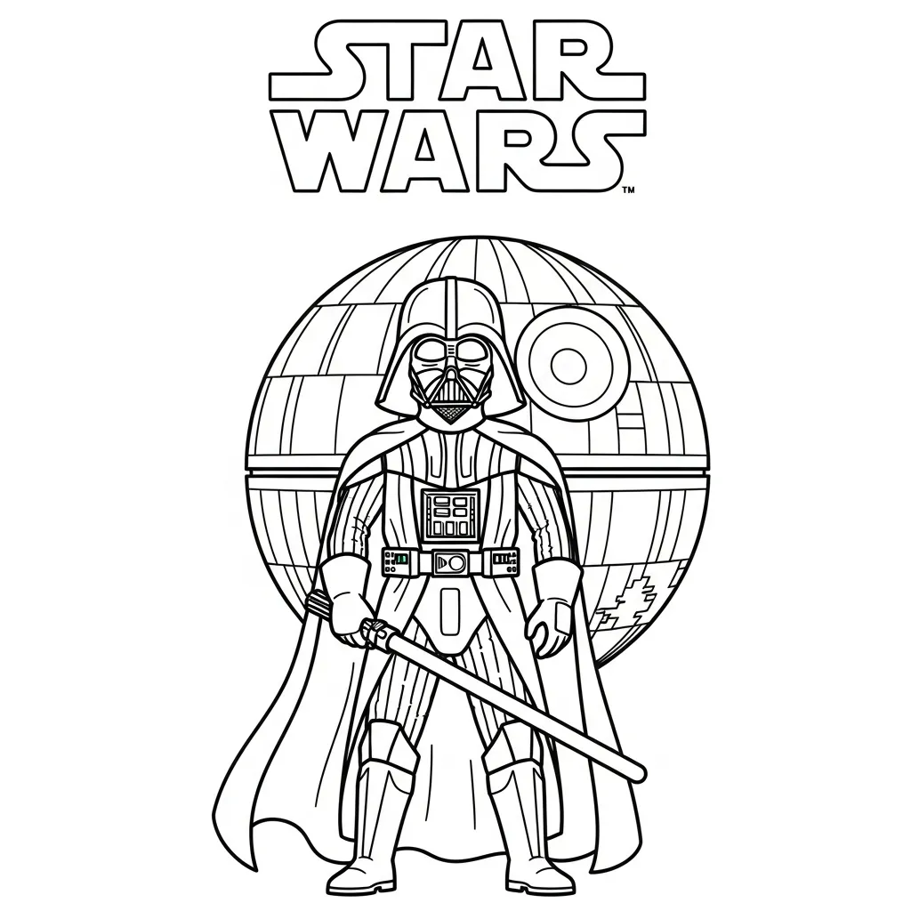 Kleurplaat Star Wars