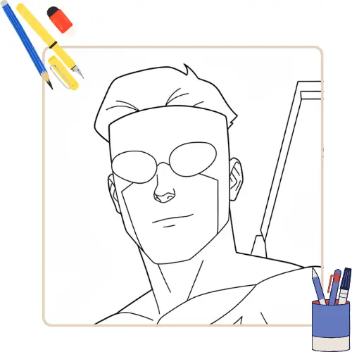 Kleurplaat Invincible thumbnail