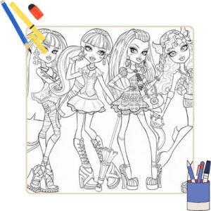 Kleurplaat van Monster High 15 Kleurplaat van Monster High thumbnail