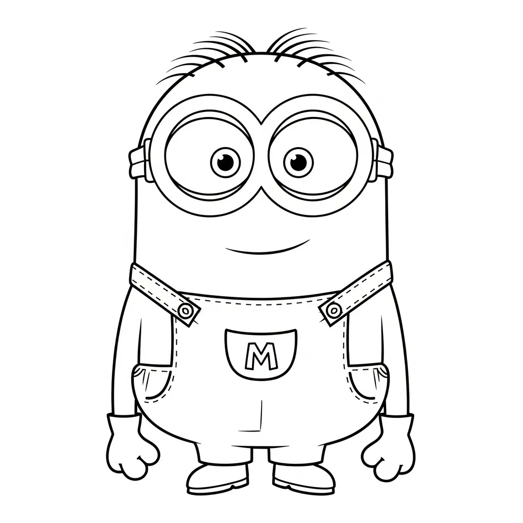 Minions kleurplaat 12 Minions kleurplaat 4