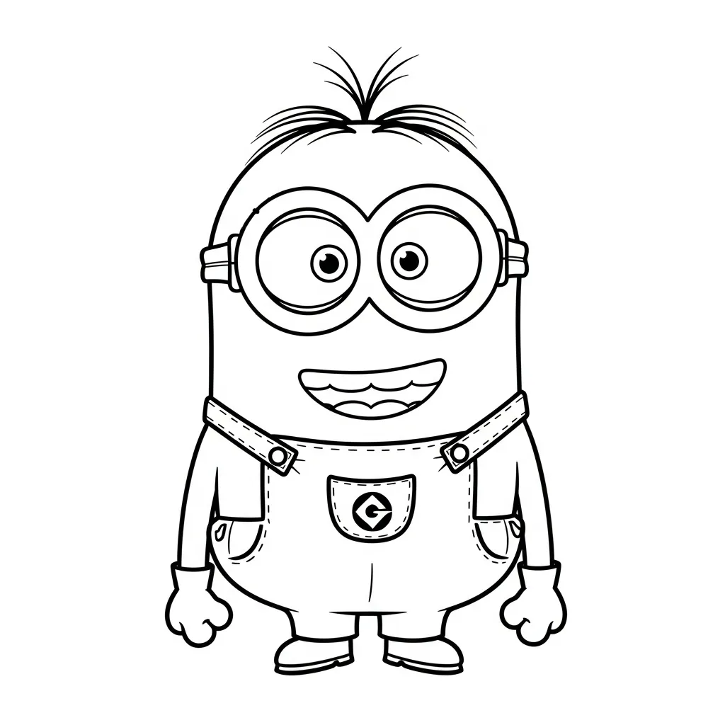 Minions kleurplaat 13 Minions kleurplaat 5