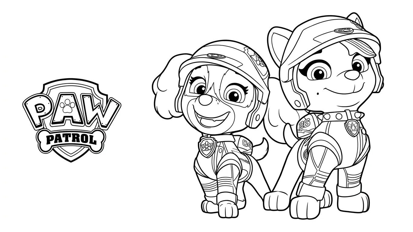 Paw Patrol boyama sayfası 8 Paw Patrol boyama sayfası
