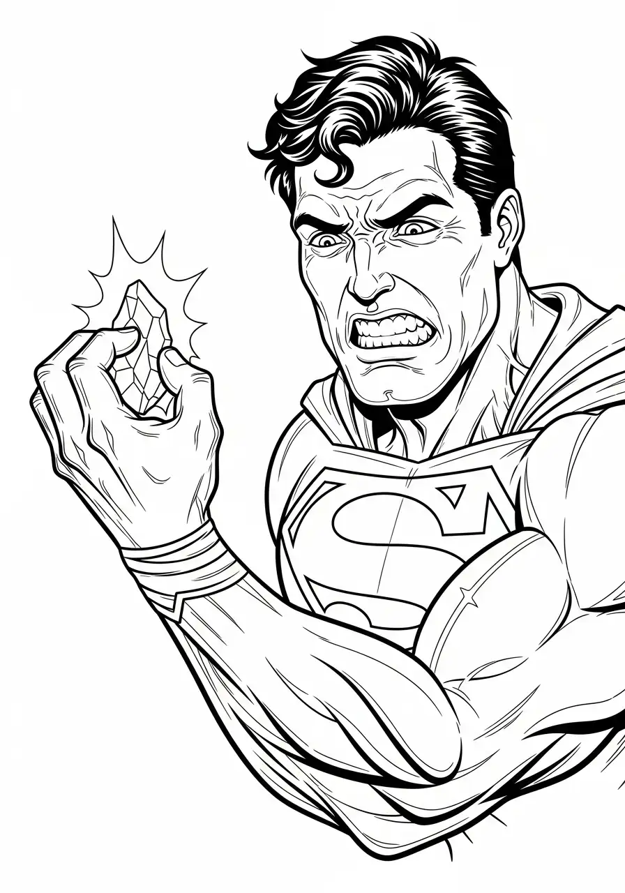 groene kryptoniet kleurplaat