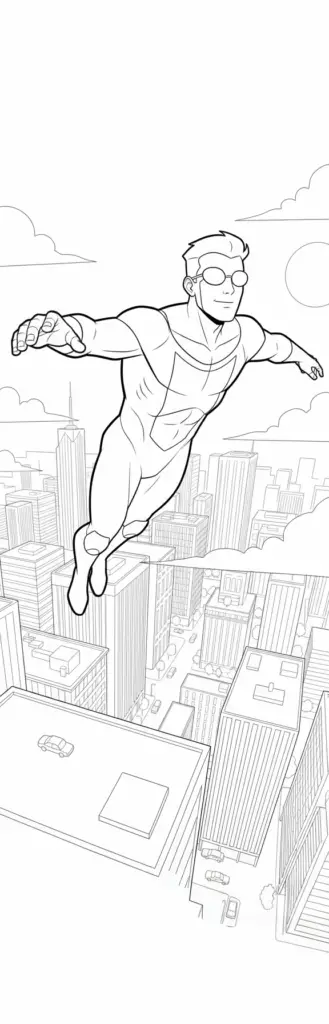 12+ Invincible Coloring Pages – Free Printable Superhero Drawing
