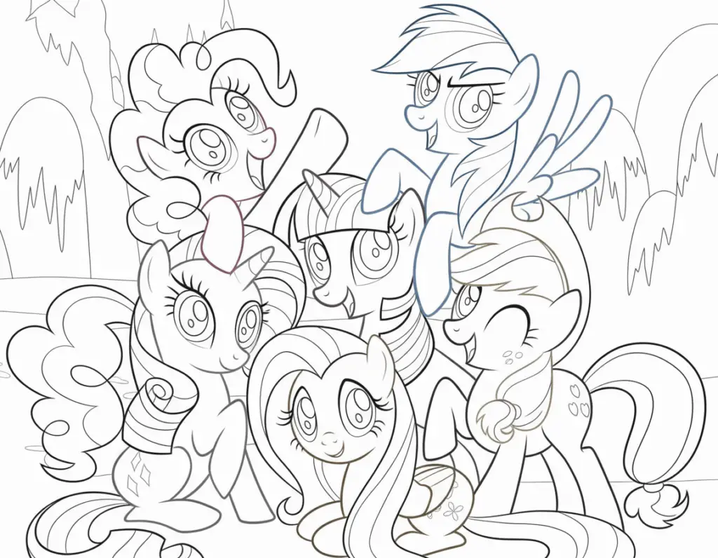 57 My little pony Ausmalbilder kostenlos zum ausdrucken PDF