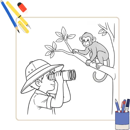 Avonturier Kleurplaat 7 Avonturier Kleurplaat thumbnail