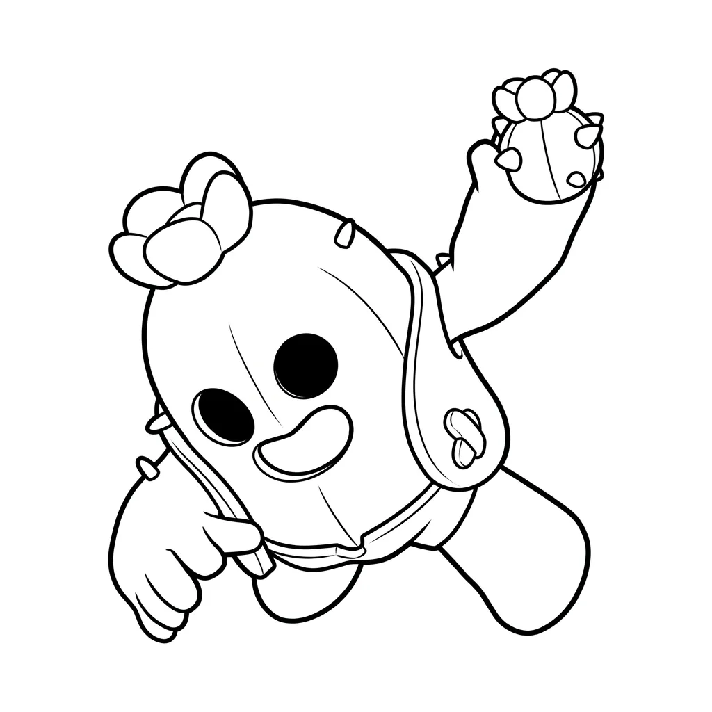 Brawl Stars kleurplaat 1