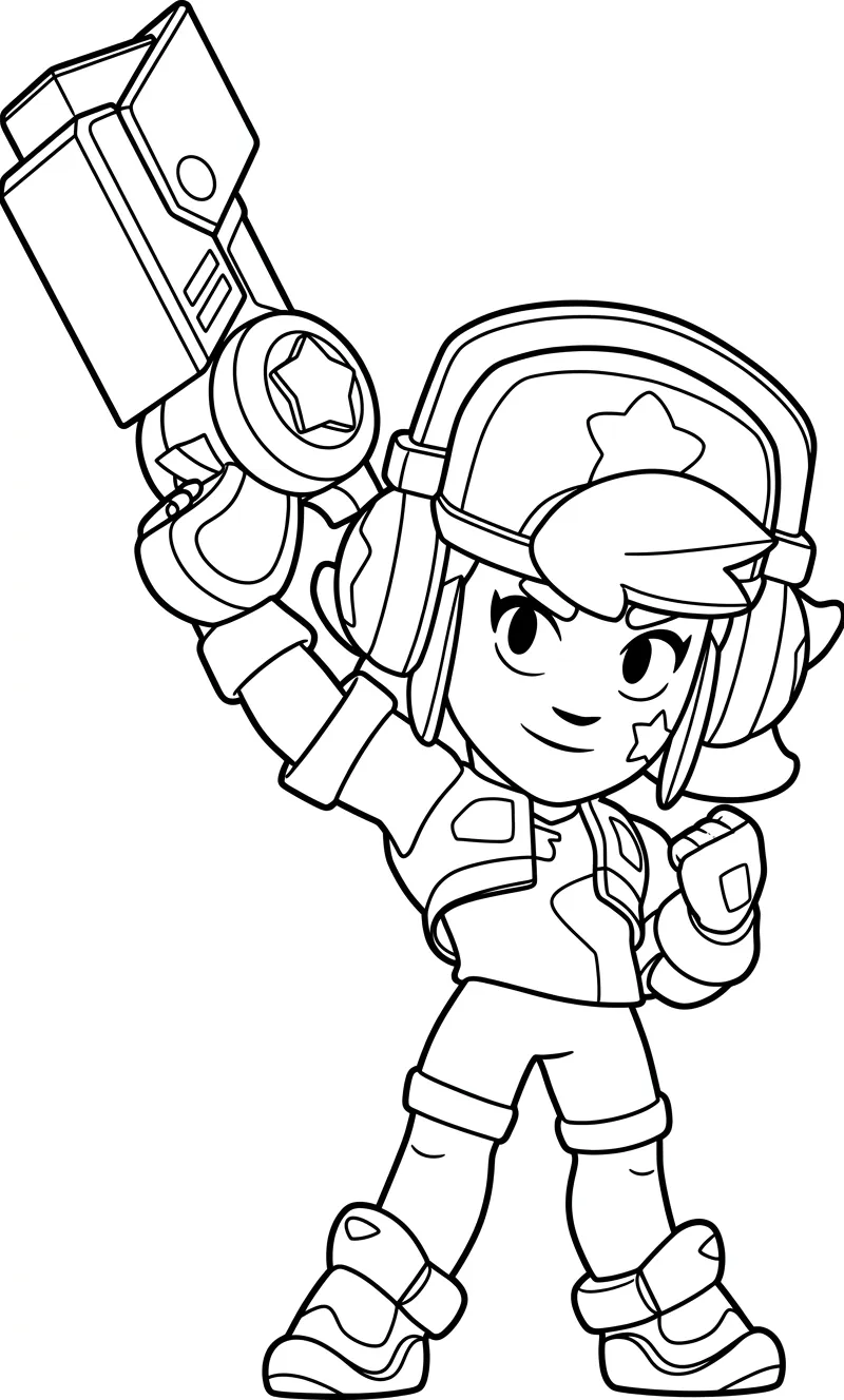 Brawl Stars kleurplaat