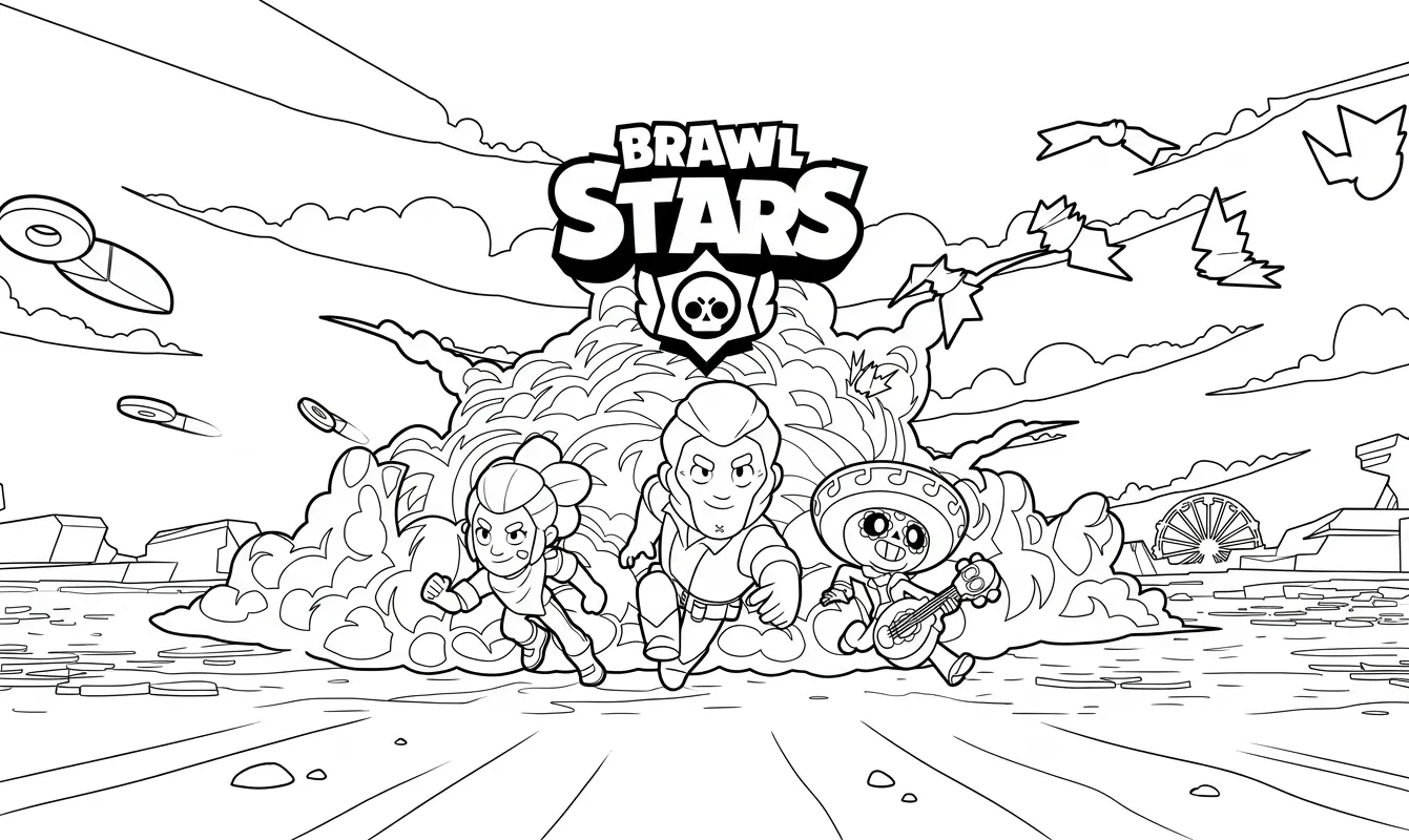 Brawl Stars kleurplaat 5