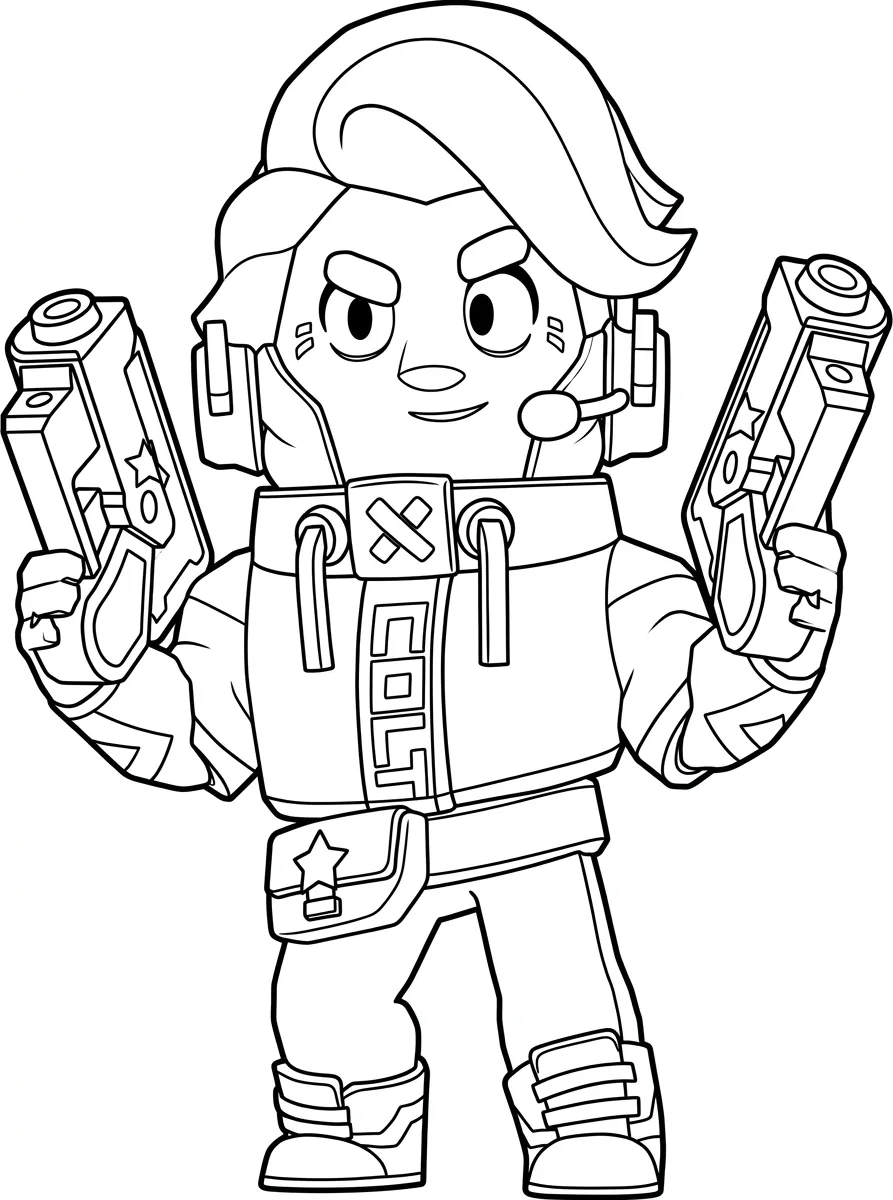 Brawl Stars kleurplaat 6