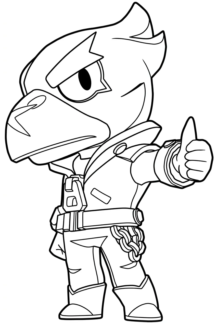 Brawl Stars kleurplaat 7