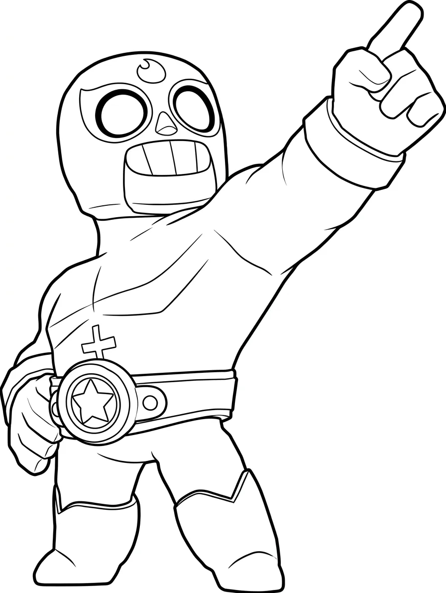 Brawl Stars kleurplaat 8