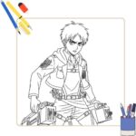 Eren Yeager Kleurplaat thumbnail