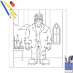 Kleurplaat Frankenstein 4 Kleurplaat Frankenstein thumbnail