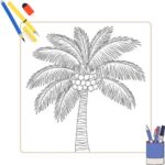 Kleurplaat Palmboom thumbnail