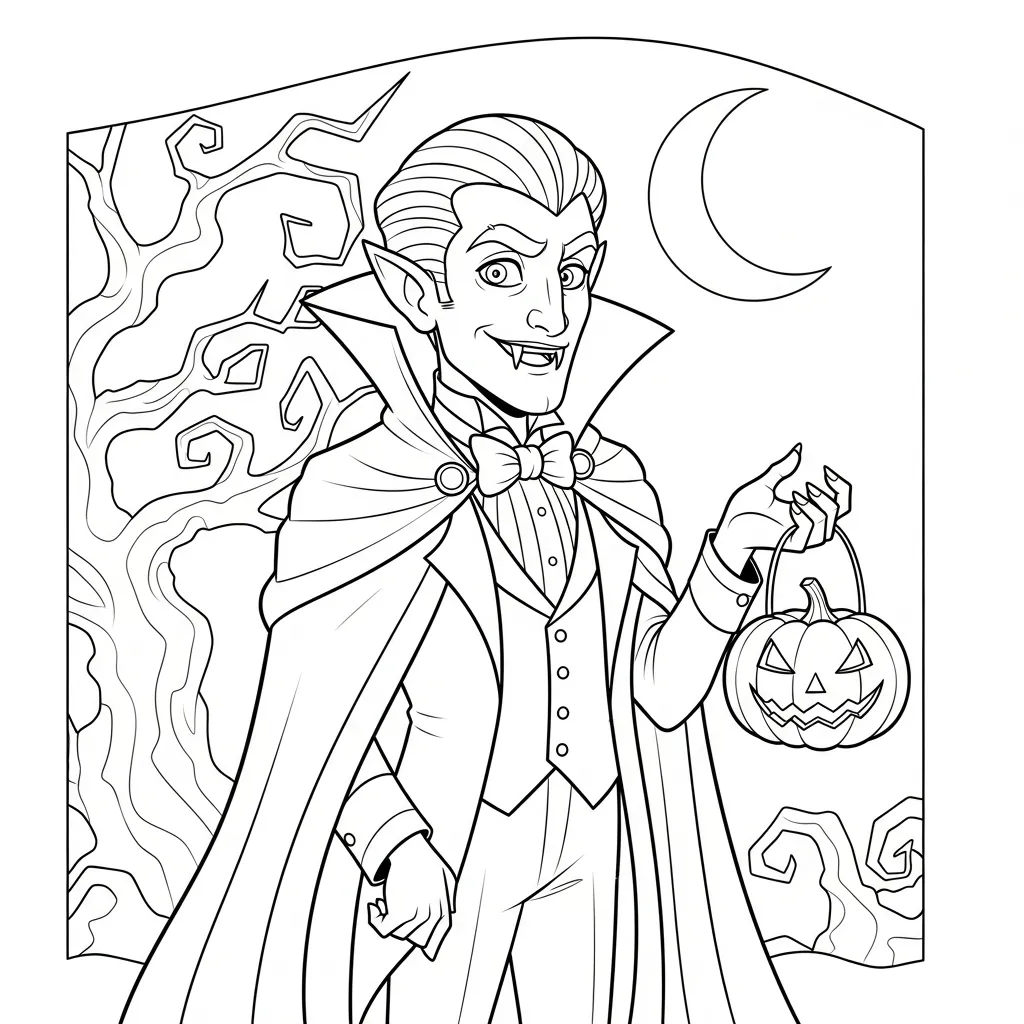 Kleurplaat Vampire 3