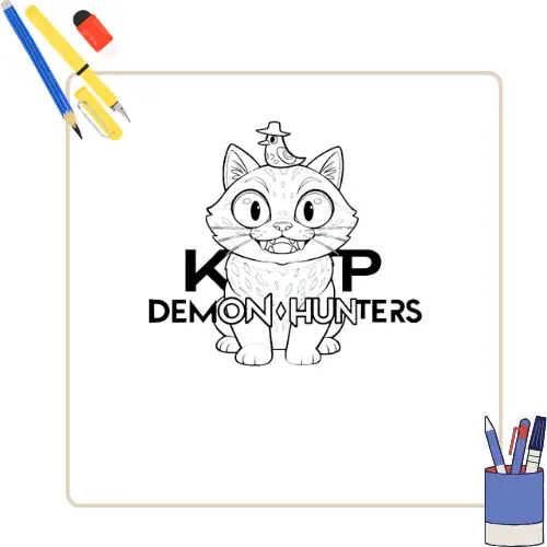 Kpop Demon Hunters Derpy Kleurplaat thumbnail