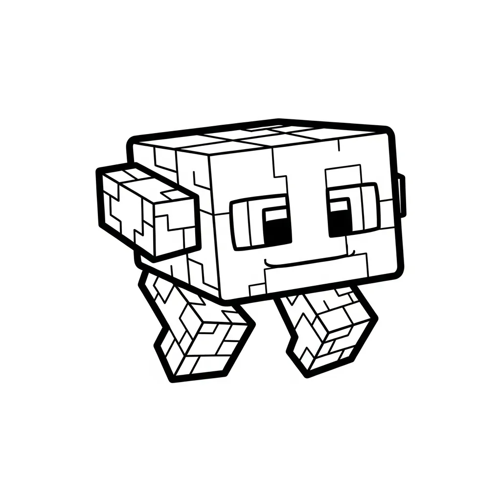 Minecraft kleurplaat 16 Minecraft kleurplaat 8