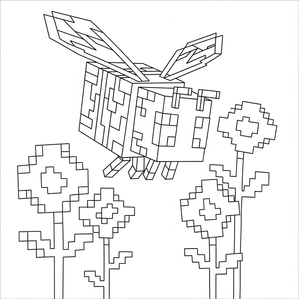 Minecraft kleurplaat 19 Minecraft kleurplaat 11