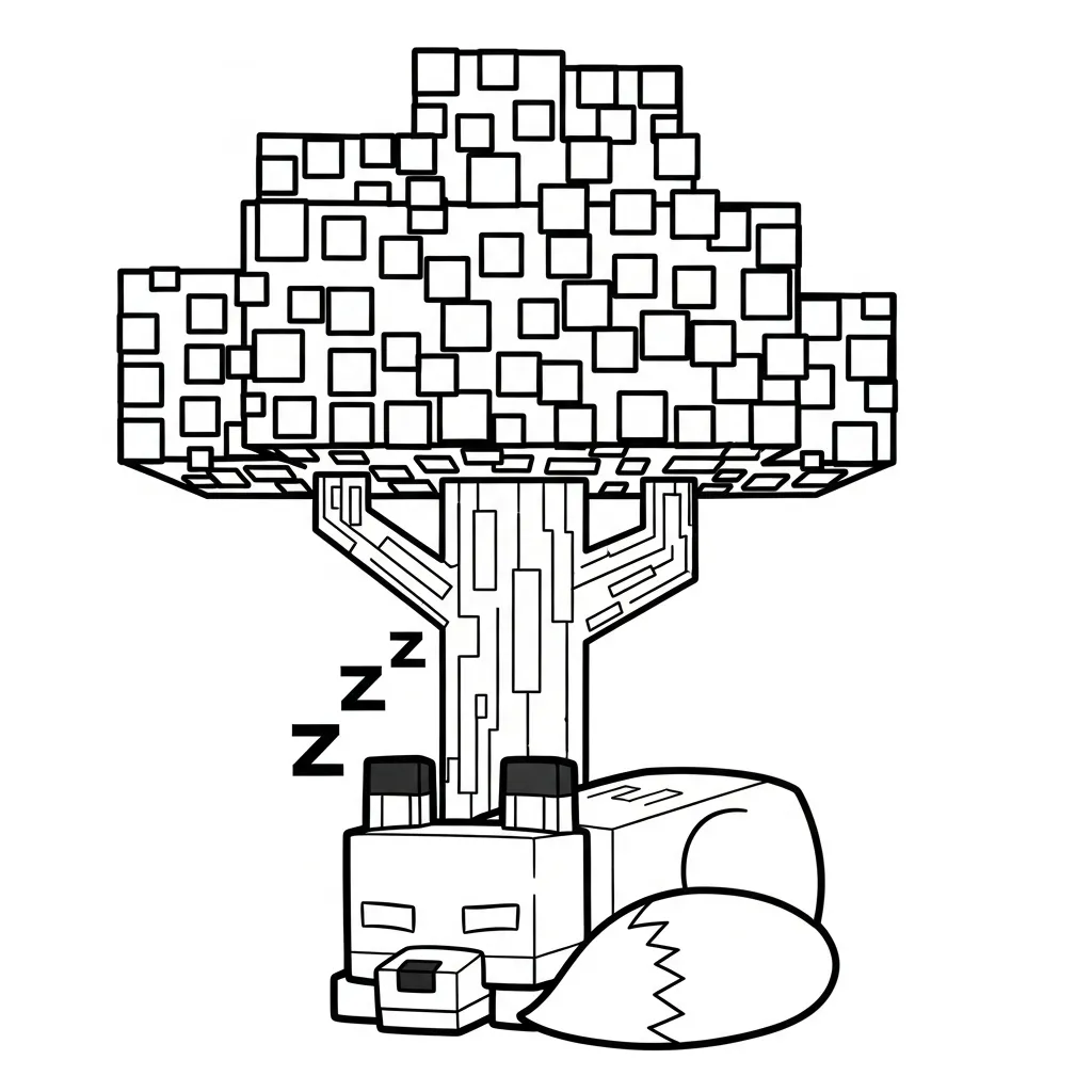 Minecraft kleurplaat 11 Minecraft kleurplaat 3