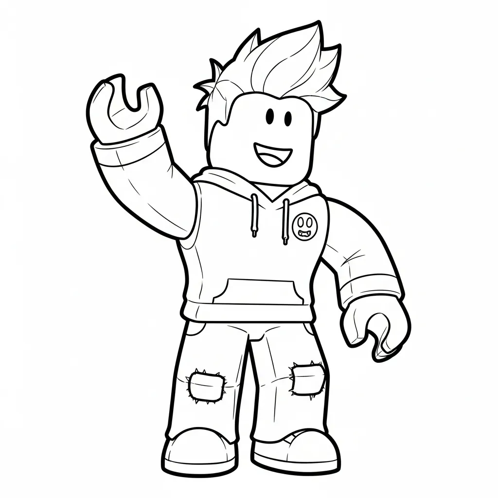 Roblox kleurplaat 9 Roblox kleurplaat 1