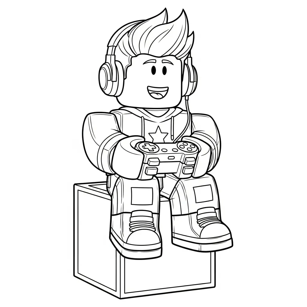 Roblox kleurplaat 13 Roblox kleurplaat 5