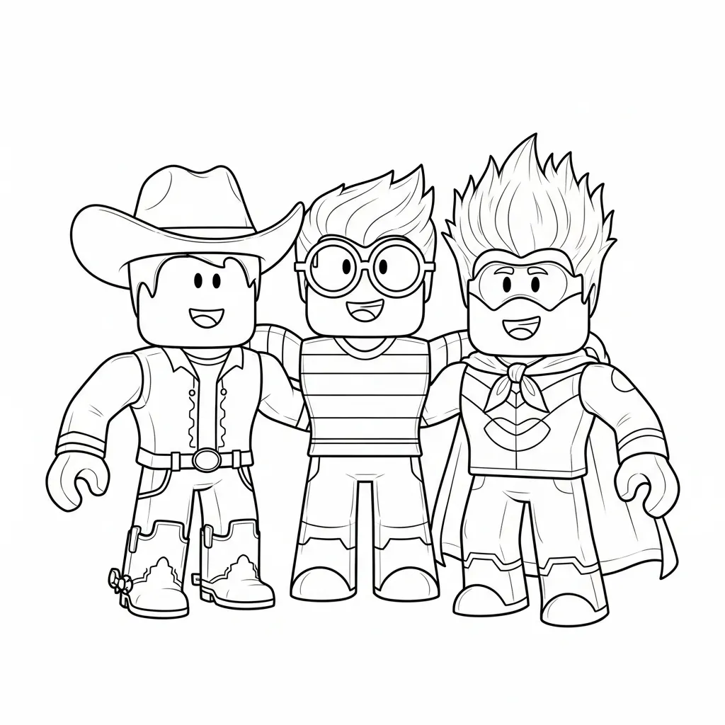 Roblox kleurplaat 15 Roblox kleurplaat 7
