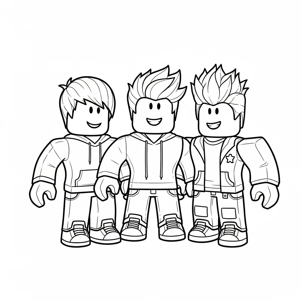 Roblox kleurplaat 16 Roblox kleurplaat 8