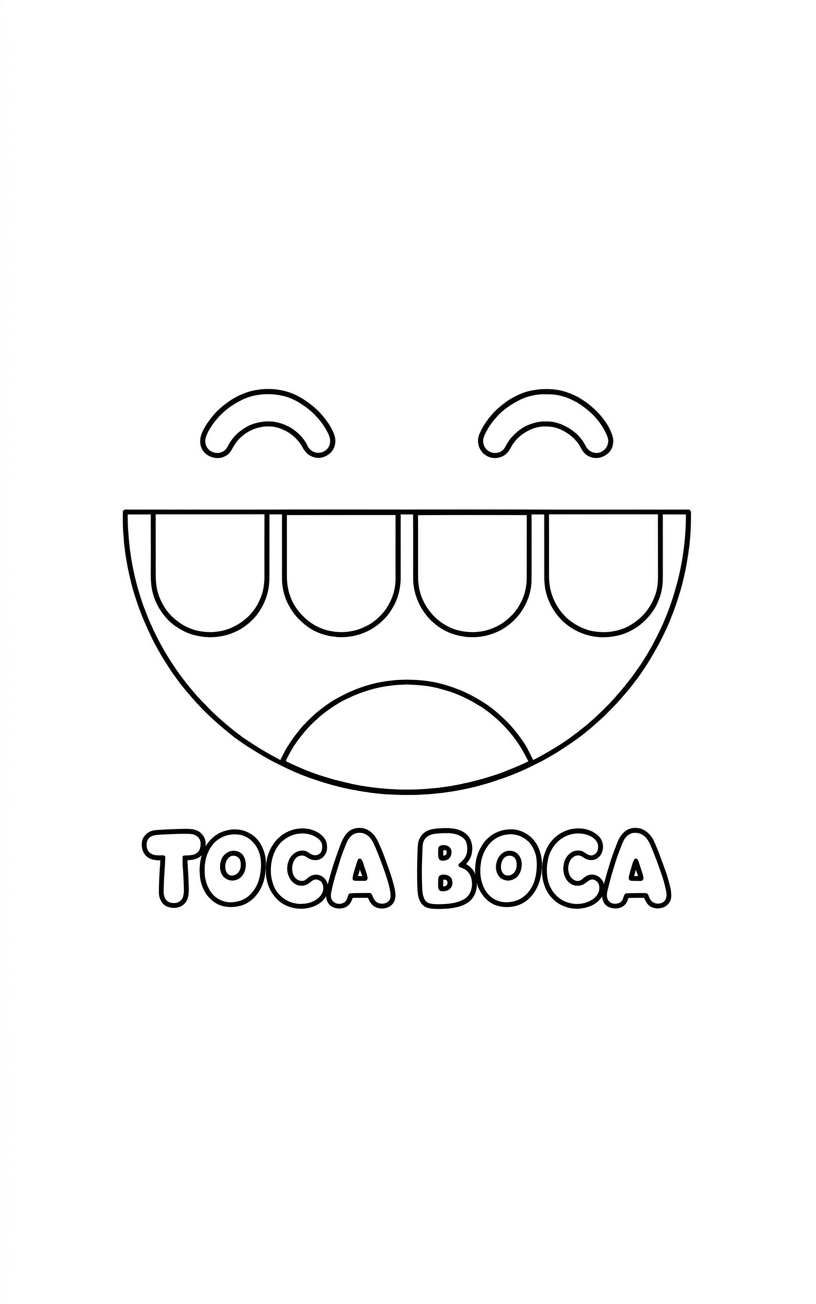 Toca boca kleurplaat 4