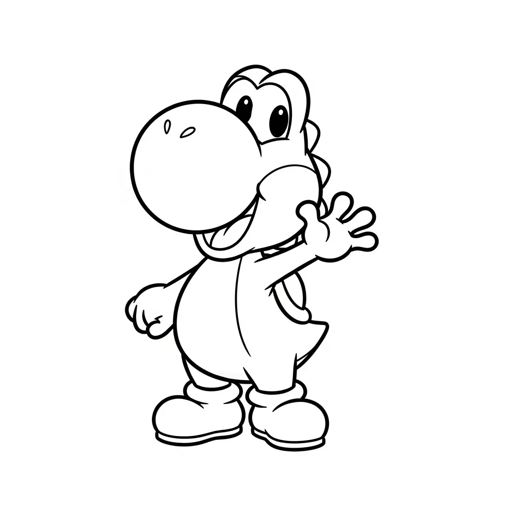 Yoshi kleurplaat 1