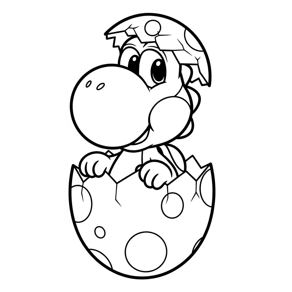 Yoshi kleurplaat 2