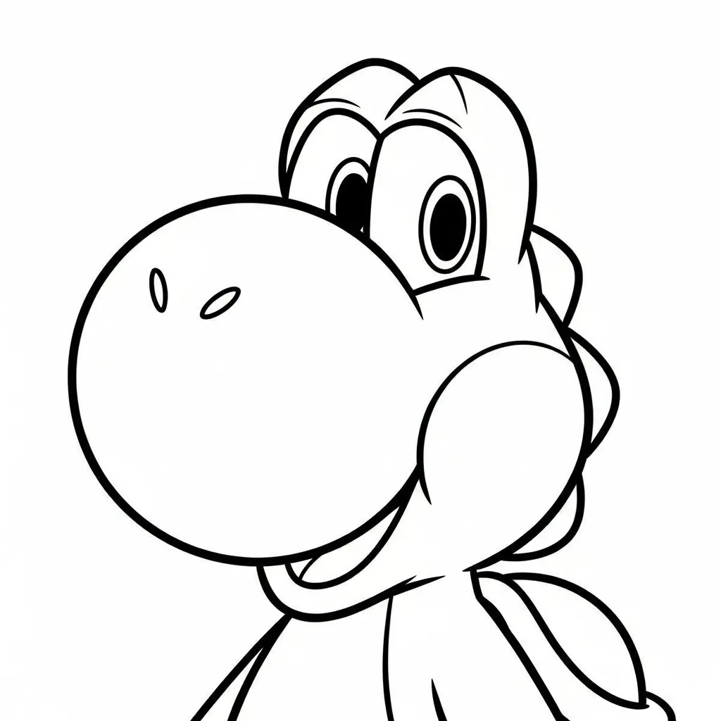 Yoshi kleurplaat 3
