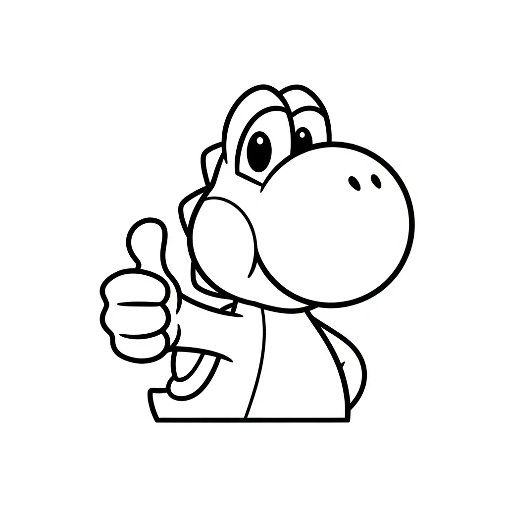 Yoshi kleurplaat 5