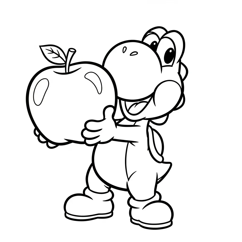 Yoshi kleurplaat 6
