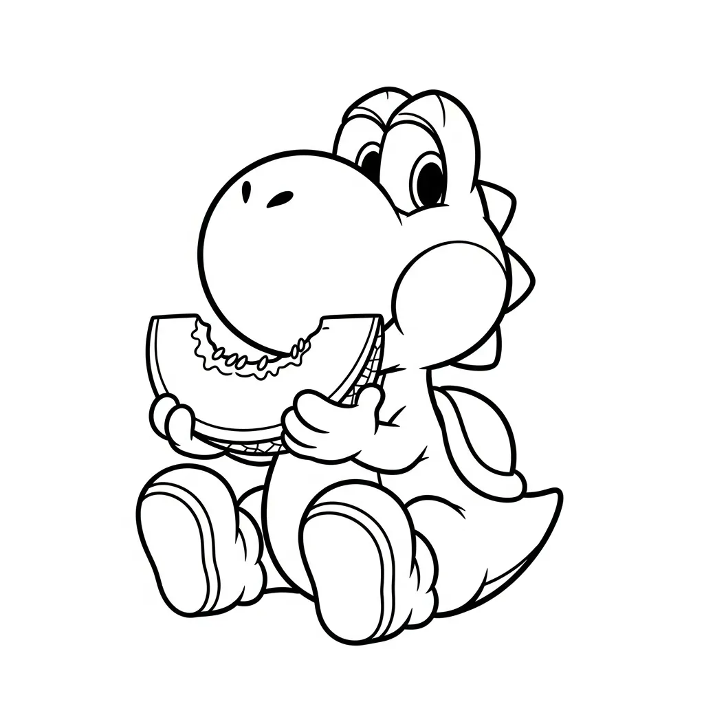 Yoshi kleurplaat 7