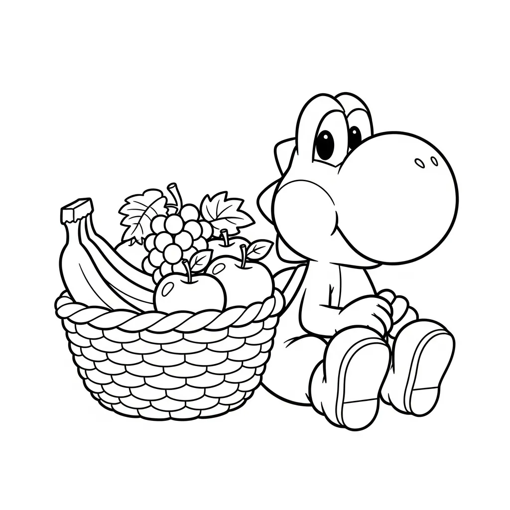 Yoshi kleurplaat