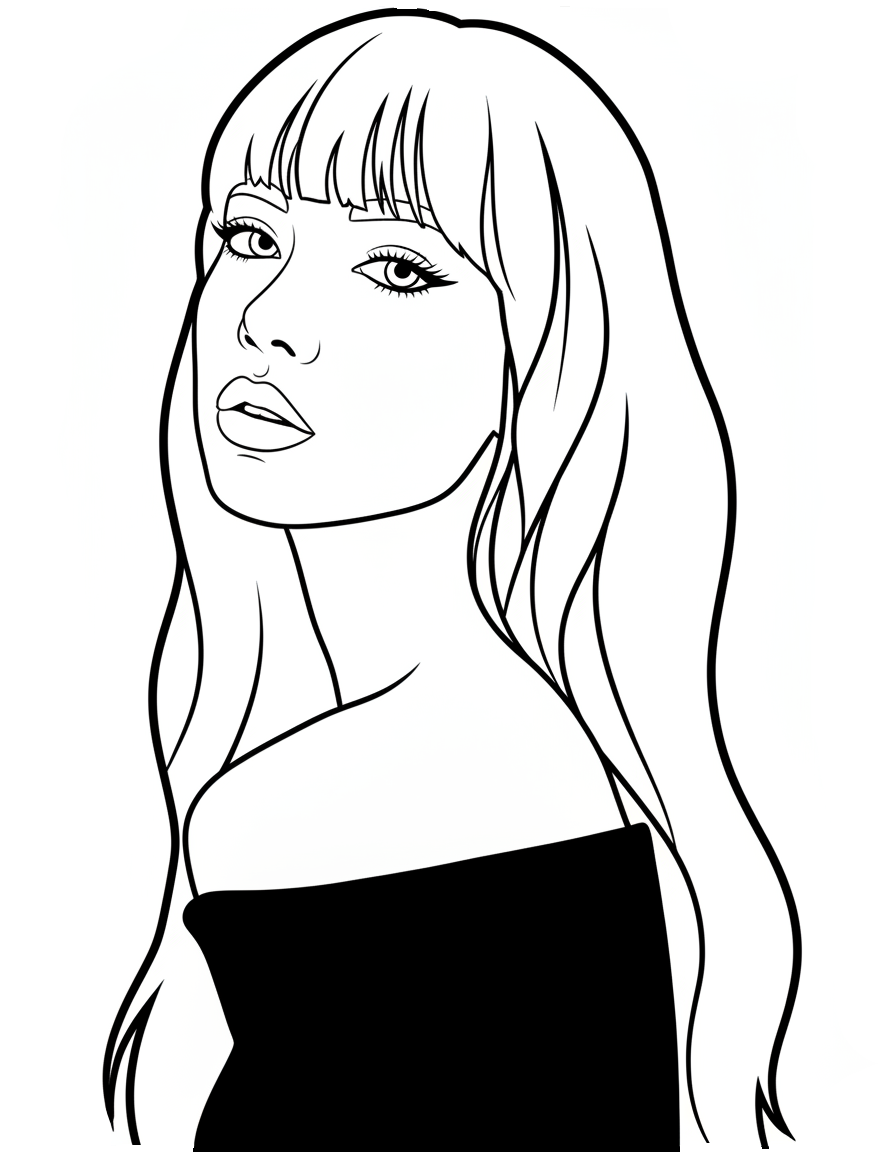 Lisa Blackpink Kleurplaat 20 elegante lisa blackpink portret kleurplaat